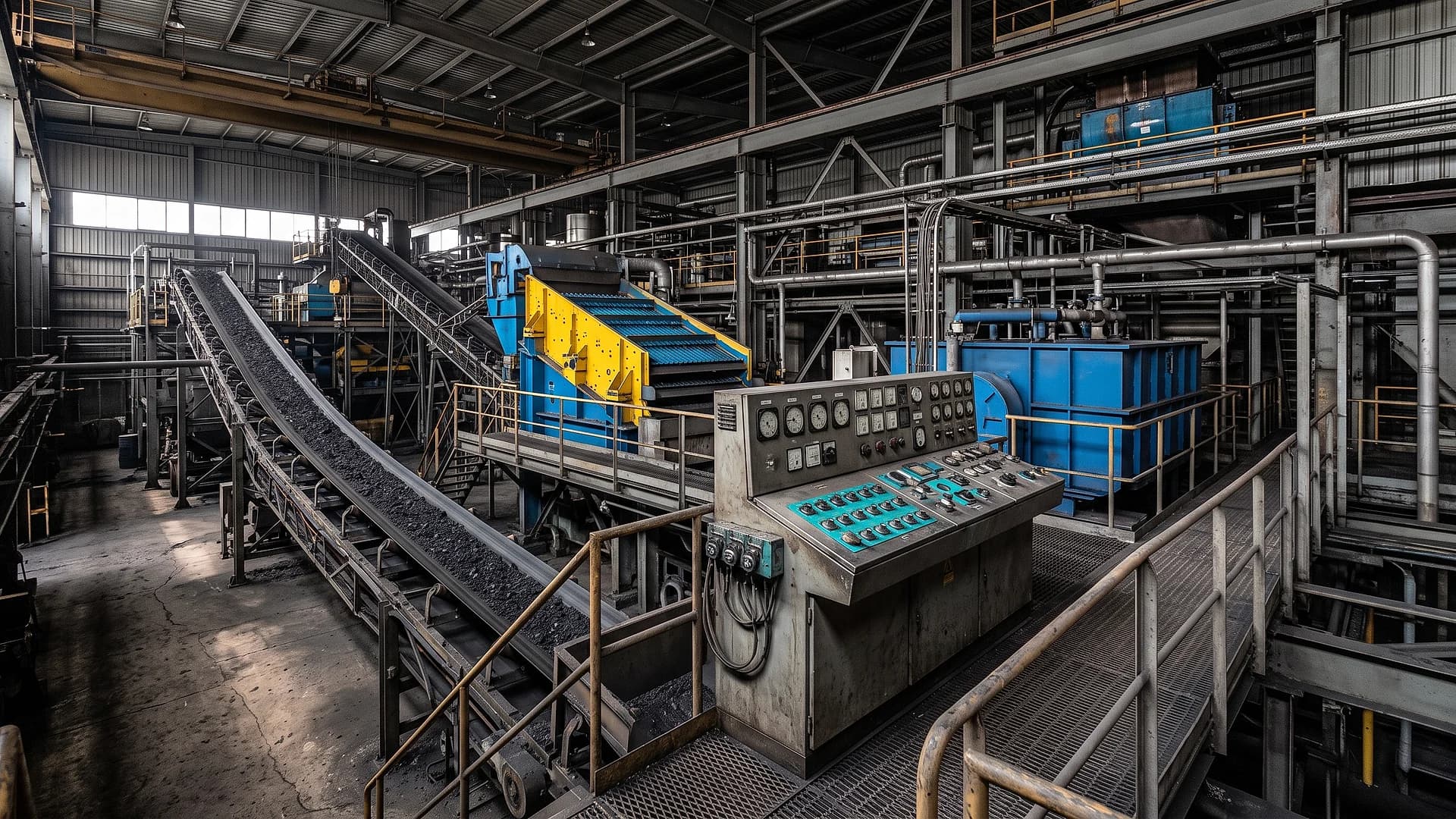 Coal Mining Integrated With Barge Coal-Limestone