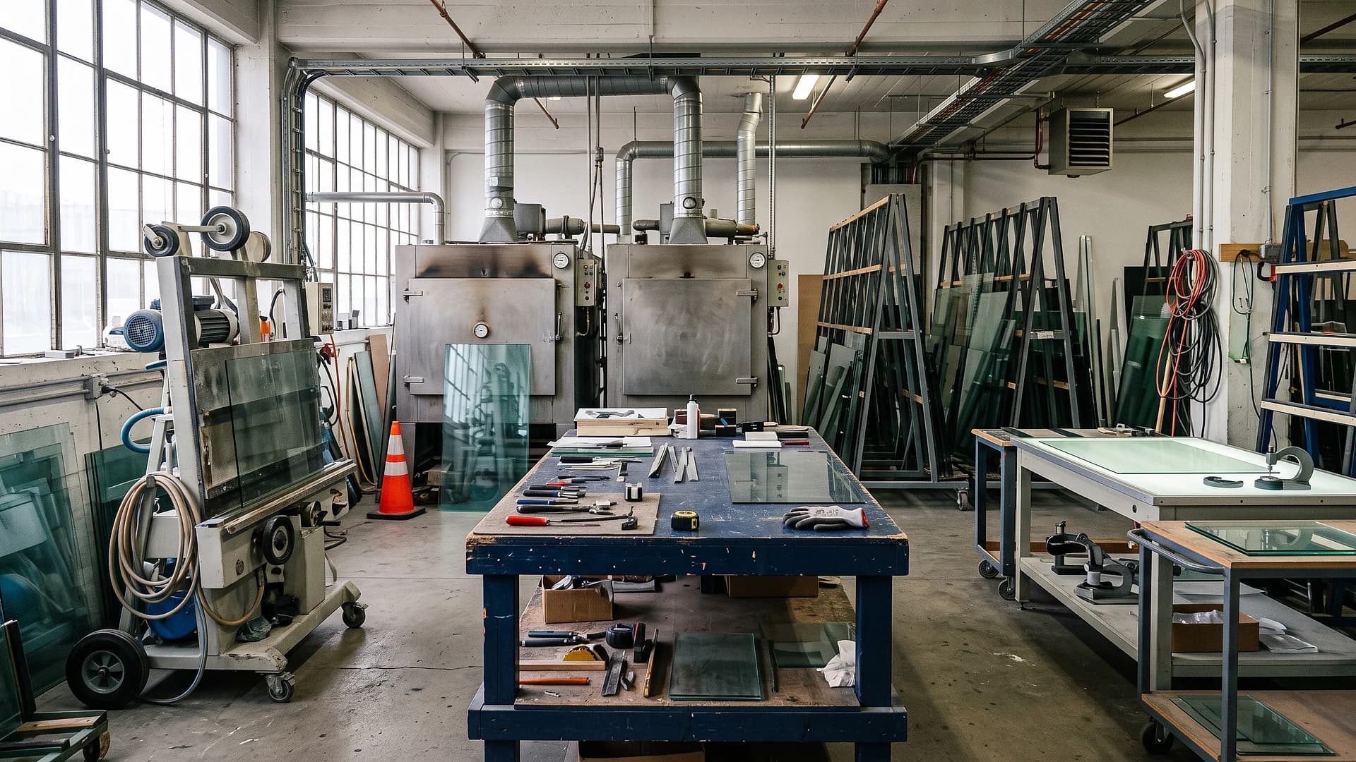 Fabrication de verre – entièrement équipé