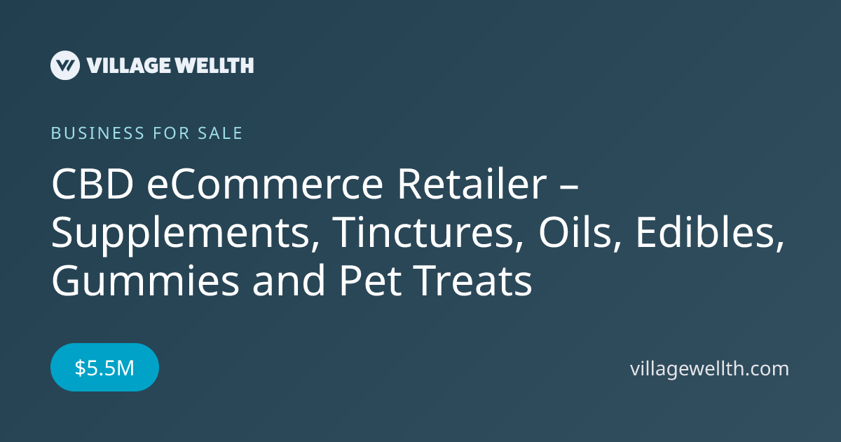 CBD eCommerce Retailer – Supplements, Tinctures, Oils, Edibles, Gummies ...